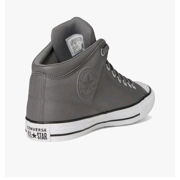 Converse CTAS High Street Mid Shoes A09524C Shark Gray Faux Leather Men\'s Size 9 main image 10